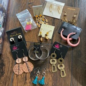Large earring lot